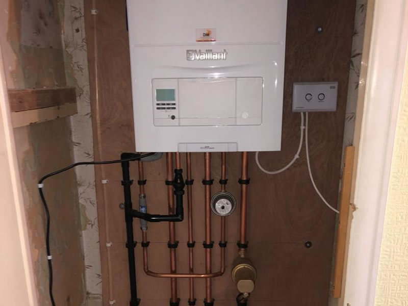 new vaillant boiler installed